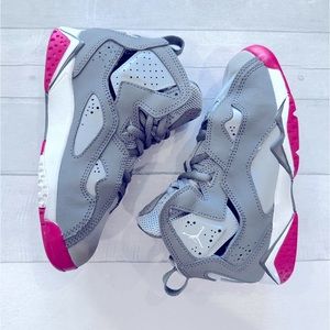 Nike Air Jordan True Flight GG Basketball Shoes:  Cool Grey Pink; Kids 12